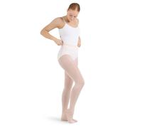 Capezio Hold & Stretch Footed Tight Ajustado con pies, Rosa Ballet, XL (Pack de 3) para Mujer