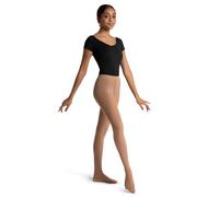 Capezio Mallas de transición ultra suaves de talle bajo para mujer, Bronceado claro, L-XL