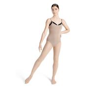Capezio - Mallas para mujer, muy suaves, color beige, talla S/M