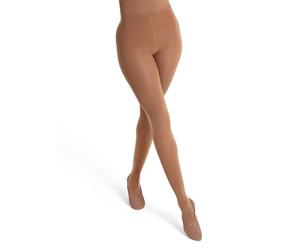 Capezio Medias de transición ultra suaves con cintura de punto para mujer (paquete de 1)