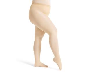 Capezio Medias de transición ultra suaves para mujer, medias de transición sin pies o con pies para actuaciones de baile, versátiles y de apoyo, medias de cintura de punto propio - Shortbread, S-M