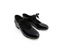 Capezio Mujer N625 Jr. Tyette Zapatos de claqué, Negro (Charol Negro), 8 W US