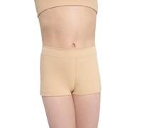 Capezio - Pantalones Cortos para niña, Mujer, Pantalón Corto de Tiro bajo, TB113C-NUDS, Color Carne, S (4-6)