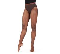 Capezio Professional Fishnet Seamless Tight Medias, Mujer, marrón Oscuro, S-M