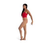 Capezio Self Knit Waist Stirrup Tight - Size Small, Caramel