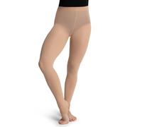 Capezio Self Knit Waist Stirrup Tight - Size Small, PorcelainLSM