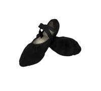 Capezio Stella Canvas Ballet Shoe - Zapatillas de Ballet (1,5 W), Color Negro