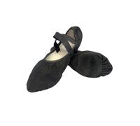 Capezio Stella Canvas - Zapatillas de Ballet (7,5 m), Color Negro