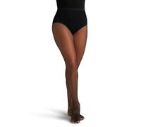 Capezio Studio Basics - Mallas sin costuras para mujer - Negro - L-XL
