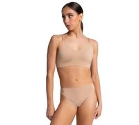 Sujetador ortopédico sin costuras transparente de Capezio, mujer, Seamless Clear Back Bra With Transition Straps, color carne, medium