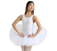 Capezio 10391 Tutú de práctica para Adultos, Blanco, S para Mujer
