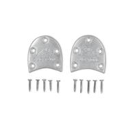 Capezio Unisex Duo Tone Talón Taps Cup, Plata, 1, Silver, 35 EU