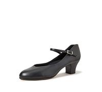 Capezio Women's 2" Character Shoe Dance | Full Grain Leather Upper for Comfort | Ideal for Performances | Elegant Leather Buckle | 9M US, 40.5 EU, Black, Perfect for Dancers of All Levels