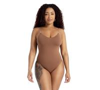 Capezio Women's Classic Camisole Leotard with Adjustable Straps - Comfortable Scoop Neck Design for Gymnastics, Moderate V-Back, Full Front Lining for Support, Skintone 60, 2X