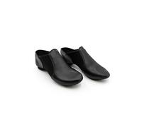 Capezio Women's E Series Jazz Slip-on Shoe - Comfortable Black Leather with Neoprene Arch Support, Slip-On Design for Quick Changes, Soft Cotton Lining, 35.5M EU, 5M US, Black