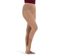 Capezio Women's Hold & Stretch Footless Tight,Suntan,Large