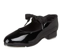 Capezio Womens Jr. Tyette Tap Shoe (N625) - Patín Negro -7 W, Patente Negra., 7W