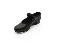 Capezio Women's Mary Jane 3800 Tap Dance Shoes - Round-Toe Design with Adjustable Buckle, Non-Slip Heel for Stability, Pre-Attached TeleTone Taps, 3.5M US, 34 EU, Black