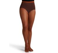 Capezio Women's Professional Fishnet Tight with 1" Elasticized Waistband - Soft Nylon Sock Lining for Comfort, Solid Foot Pads, Perfect for Dance, Toffee, Medium/Tall