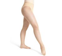 Capezio Women's Professional Fishnet Tight with 1" Elasticized Waistband - Soft Nylon Sock Lining for Comfort, Solid Foot Pads, Perfect for Dance, Shortbread, Small