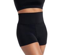 Capezio Women's Team Basic High Waisted Short, Black, X-Small