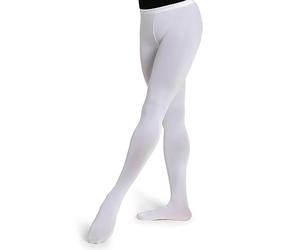 Capezio Women's Ultra Soft Transition Tight - Versatile Footed or Footless Design, Moisture Wicking, Seamless Comfort for Dancers and Active Wear, XX-Large, White