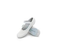 Capezio, Zapatos de Ballet Casuales para niños Unisex, Blanco, 40 EU Ancho