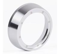 CAPFEI Anillo dosificador de café de 51 mm, embudo dosificador magnético para portafiltros Delonghi de 51 mm, color plateado