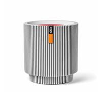 Capi Europe - Jarrón Cilindro Groove NL - 35x38 - Marfil - Apertura Ø35 - Maceta para Interior y Exterior - KGVI882