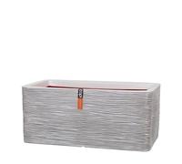 Capi Europe - Jarrón Rectangular Rib NL - 73x39x32 - Marfil - Apertura Ø31 - Maceta para Uso Interior y Exterior - Made in Holland - KOFI963