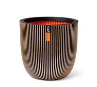 Capi Europe - Maceta Bola Groove NL - 35x34 - Oro - Apertura Ø29 - Maceta para Uso Interior y Exterior - Made in Holland - KGVGB932