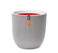 CAPI EUROPE - Maceta Bola Groove NL - Marfil - 43x41 - para Uso en Interiores y Exteriores