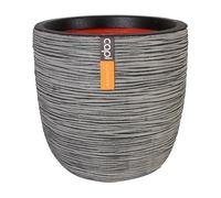 Capi Europe - Maceta Bola Rib NL - 43x41 - Antracita - Apertura Ø35 - Maceta para Uso Interior y Exterior - Made in Holland - KOFZ933
