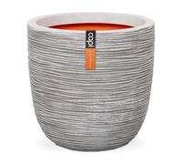 Capi Europe - Maceta Bola Rib NL - 55x53 - Marfil - Apertura Ø46 - Maceta para Uso Interior y Exterior - Made in Holland - KOFI935