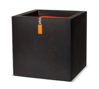 Capi Macetero Cuadrado Urban Smooth 50x50x50 cm Negra Maceta Decoración KBL904