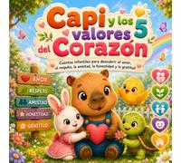 Capi y los 5 valores del corazón: Cuentos infantiles para descubrir amor, respeto, amistad, honestidad y gratitud (Spanish Edition)