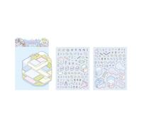 Capibala World Scene Make Sticker Miniaturized Landscape Aesthetic Scrapbooking Supplies for Adult Kids Miniaturized Landscape Capibala World Make