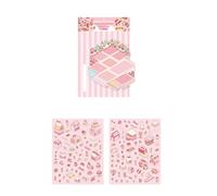 Capibala World Scene Make Sticker Miniaturized Landscape Aesthetic Scrapbooking Supplies for Adult Kids Scene Make Decorative Cartoon Landscape for Child