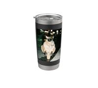 Capibara Beber Café Helado, Capibara Meme Foto Vaso térmico de acero inoxidable de doble pared