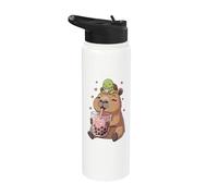 Capibara & Bubble Tea, para niñas, tortuga Stainless Steel Insulated Water Bottle