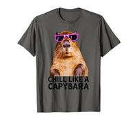 Capibara Chill como Un Capibara Foto Relajado Ambiente Camiseta