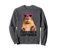 Capibara Chill como Un Capibara Foto Relajado Ambiente Sudadera