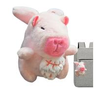 Capibara de Peluche,Con Charm Para Bolso De Capibara Con Cuerda Para Tirar - Charm Para Bolso De Animales De Peluche - Para Niños y Niñas Mochila Teléfono Viaje Escuela Fiesta Día del Niño Cumpl