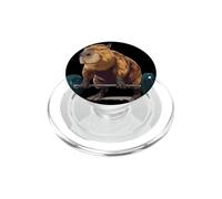 Capibara Deportiva para Amantes del Peso Muerto y Animales de Gimnasio PopSockets PopGrip para MagSafe