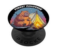 Capibara Divertida del Bosque para los Amantes de los Vagabundos y capibaras PopSockets PopGrip Adhesivo