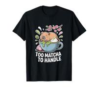 Capibara Divertida Demasiado Matcha para Manejar el té Kawaii Camiseta