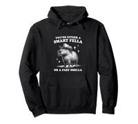 Capibara en un sombrero de vaquero, Hilarante Smart Fella Meme, Humor Sudadera con Capucha