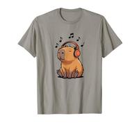 Capibara Escuchar música Amante de los Animales Camiseta