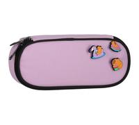 Capibara Estuche escolar con compartimentos violeta ovalado 22x10x5 cm