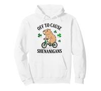 Capibara Fuera para causar travesuras Día de San Patricio Meme Divertido Sudadera con Capucha